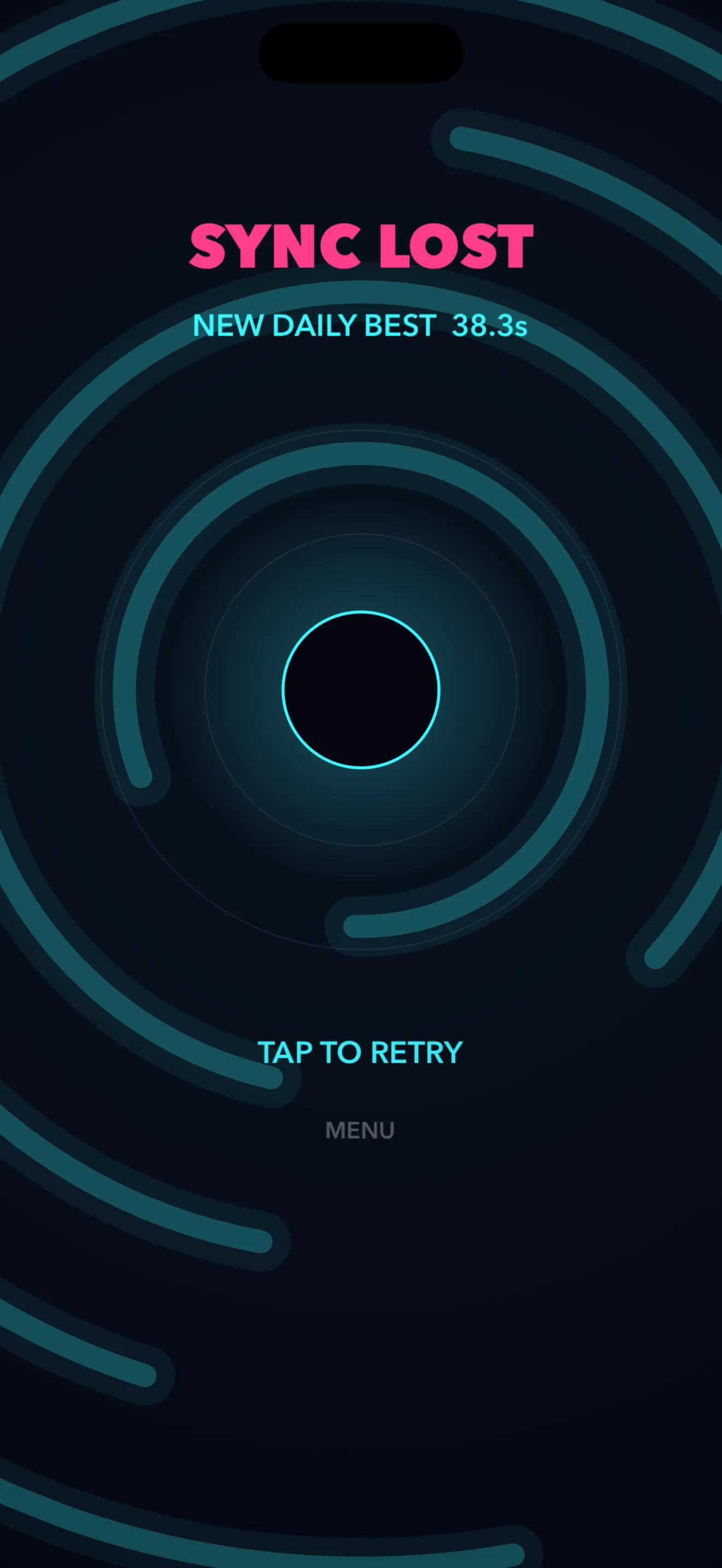 The daily seed — one sequence of rings, the same for the whole world — screenshot